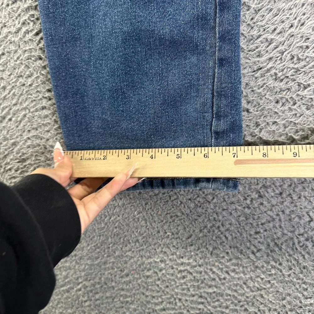 Old Navy Jeans Girls 16‎ Blue Denim Cotton Straight Leg Faded Stretch Workwear